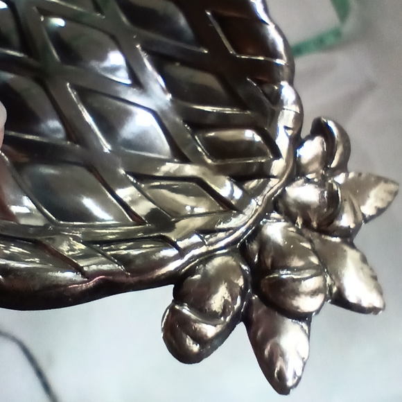 Vintage Eleanor Claire Silverplate Pineapple Trinket Tray Japan - Picture 2 of 4